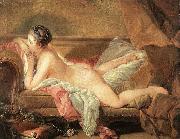 Francois Boucher Resting Girl oil on canvas